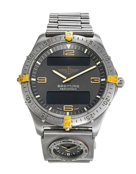 breitling aerospace with attached watch at the bottom little watch|breitling aerospace watch price.